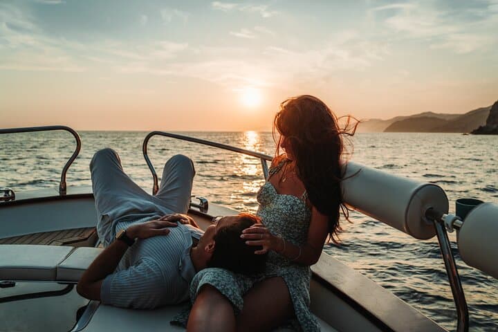 Cinque Terre Sunset Boat Tour : golden hour on the water