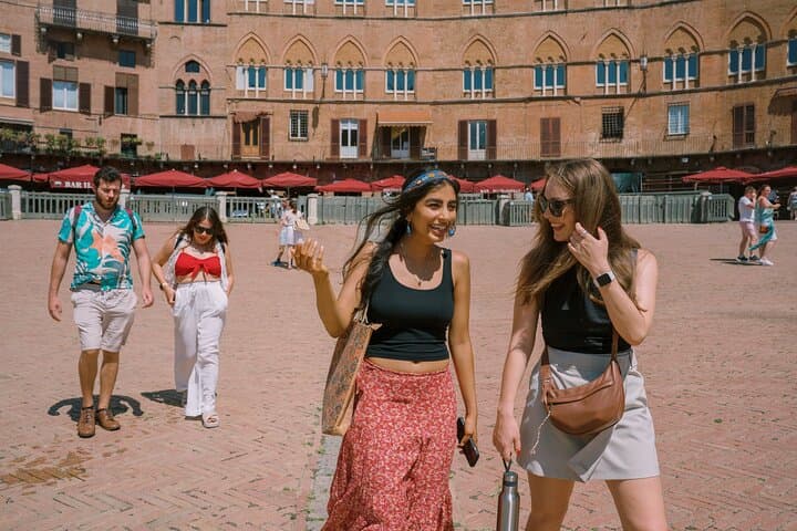 Taking in the beauty of Siena’s iconic main square.