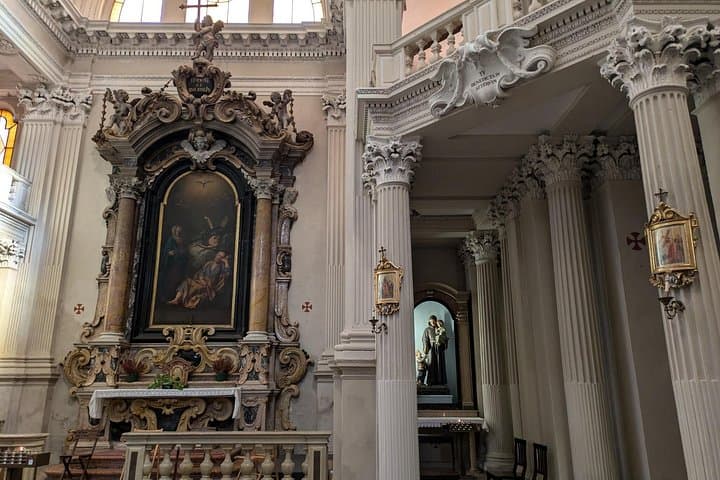 Inside a church in Modena