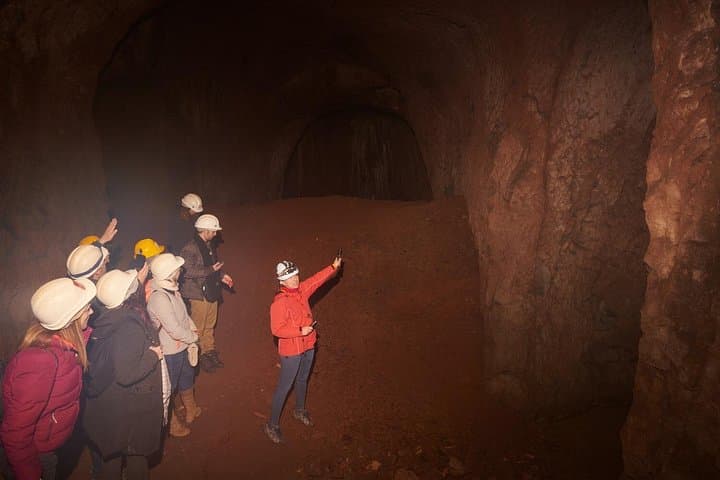 The underground lakes inside the caves of the Temple of Claudius