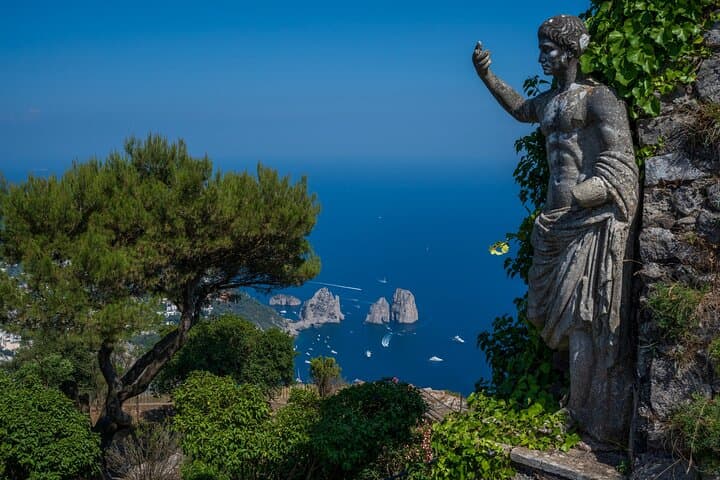 From Salerno, Amalfi & Positano: Capri Land and Sea Group Tour