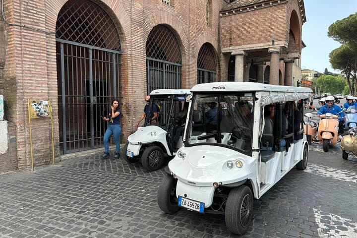Rome Private Golf Cart Tour with gelato stop