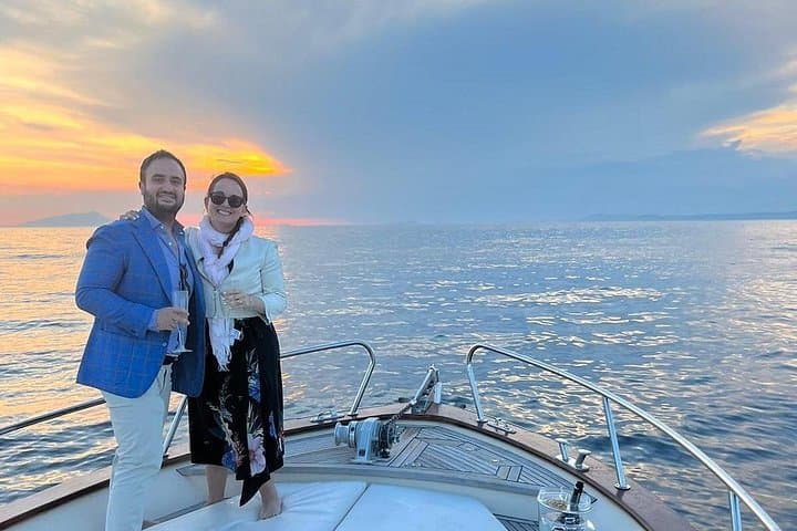 Shared Sunset Boat Cruise with Aperitif on Sorrento or Positano