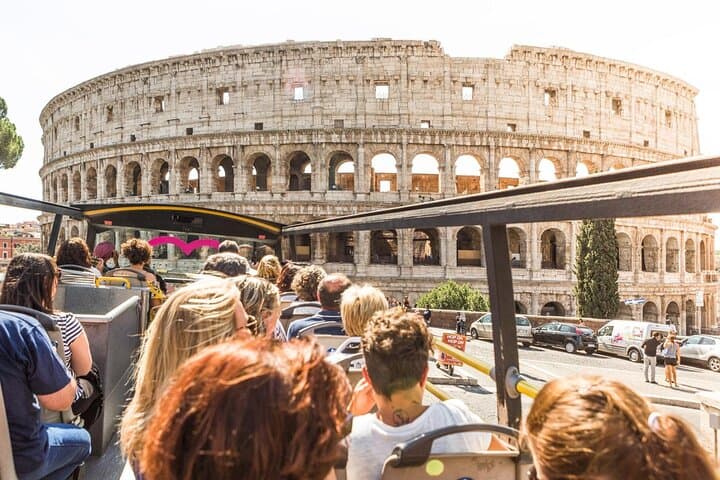 Express Tour Olympic Stadium plus Daily Open Bus in Rome
