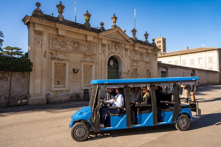 Rome Golf Cart Tour with Gelato and Souvenir