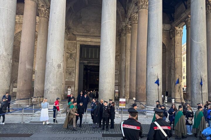 Special day, official ceremony at the Pantheon