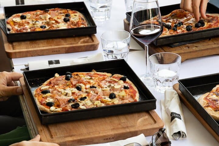 Delicious pizzas ready to be served.
