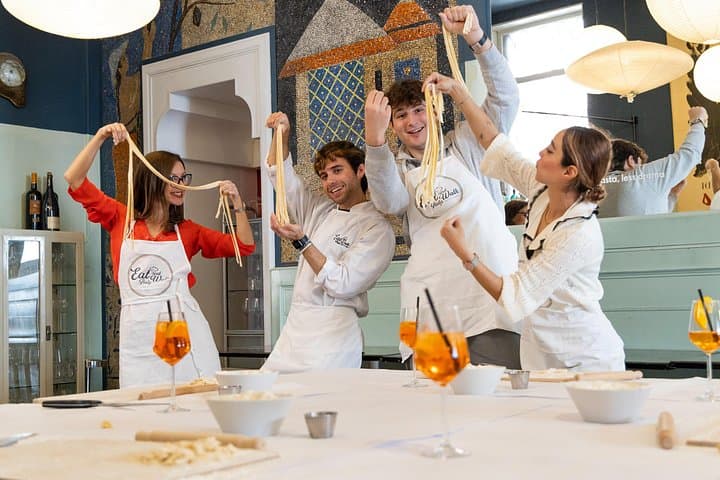 Fun cooking class with Spritz and friends.