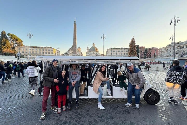 Rome: Fun Private & Group Tour in Golf Cart 1.5 hours