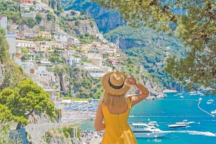 From Rome: Amalfi Coast, Positano & Amalfi by boat and train