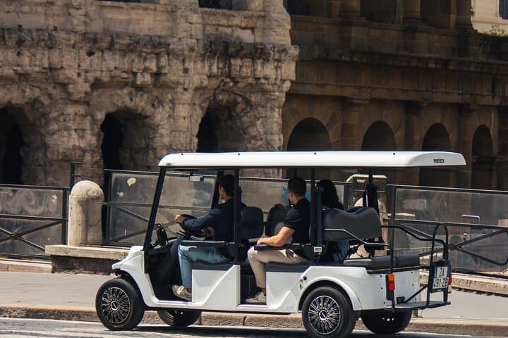 Rome Private Golf Cart Tour with gelato stop