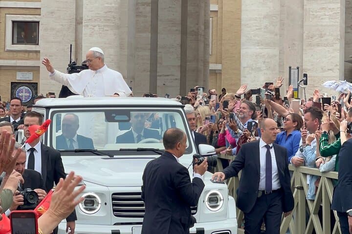 Newlywed Couples Blessing During Pope Leo XIV Audience