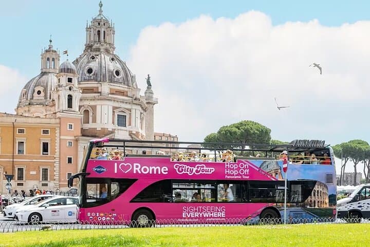 Express Tour Olympic Stadium plus Daily Open Bus in Rome