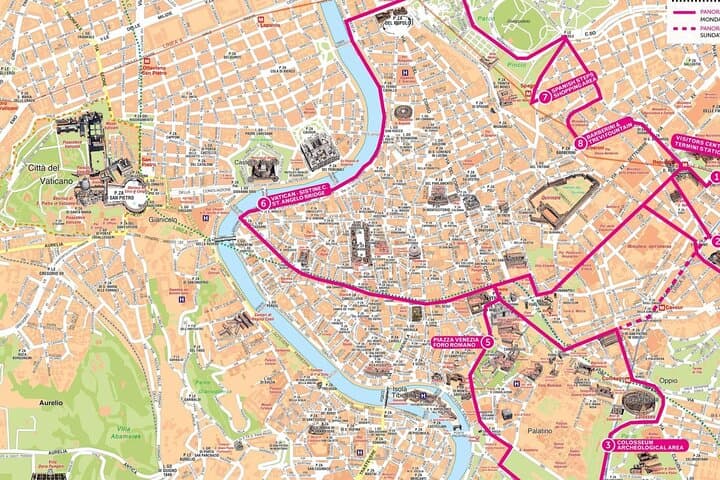 Express Tour Olympic Stadium plus Daily Open Bus in Rome