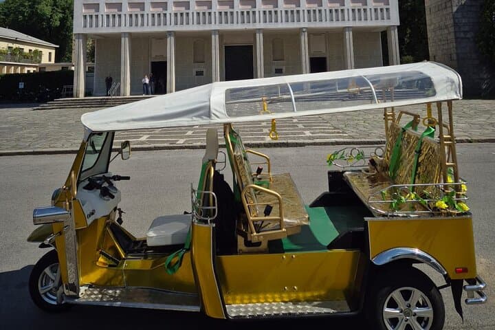 Milano Tuk Tuk Tour Hotel Pickup including ticket to Domo