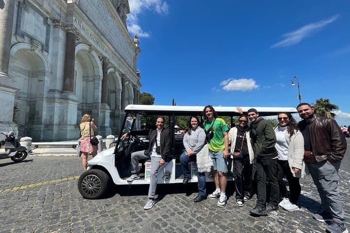 Rome: Private/Group 4 Hours Golf Cart SightseeingTour