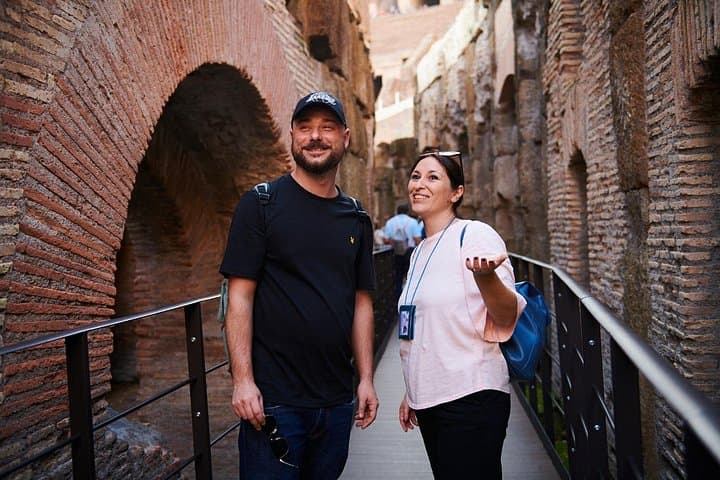 Rome: Private Colosseum, Arena and Underground Tour with Pick-Up