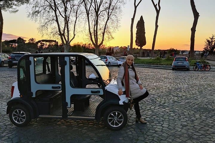 Rome by Night Private Golf Cart Tour-3 Hours
