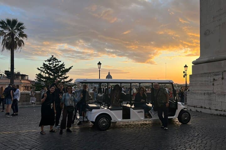 Rome by Night Private Golf Cart Tour-3 Hours