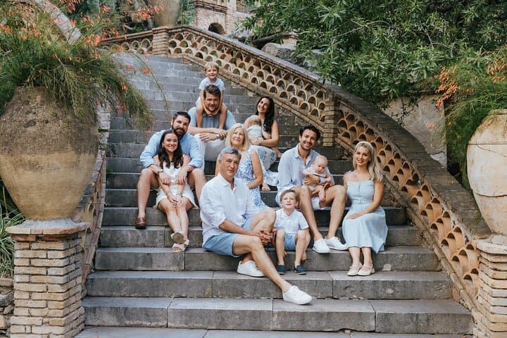 Family photoshoot by our local photographer in Taormina