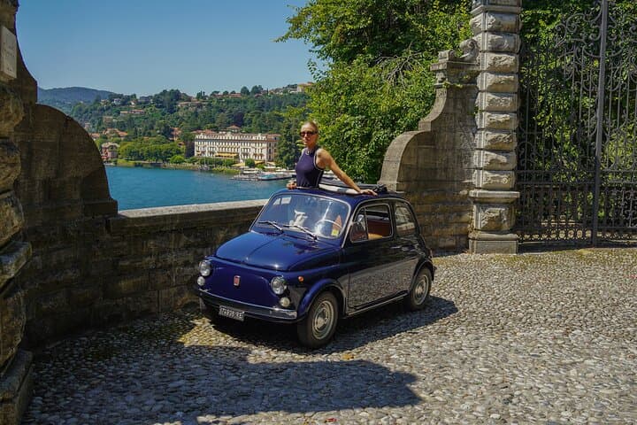 Lake Como: Classic Fiat 500 Vintage Car Rental