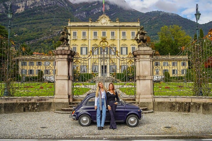 Lake Como: Classic Fiat 500 Vintage Car Rental