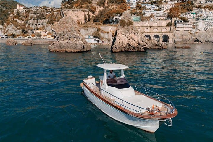 Amalfi Coast Boat Tour from Naples or Salerno with Swimming Stops