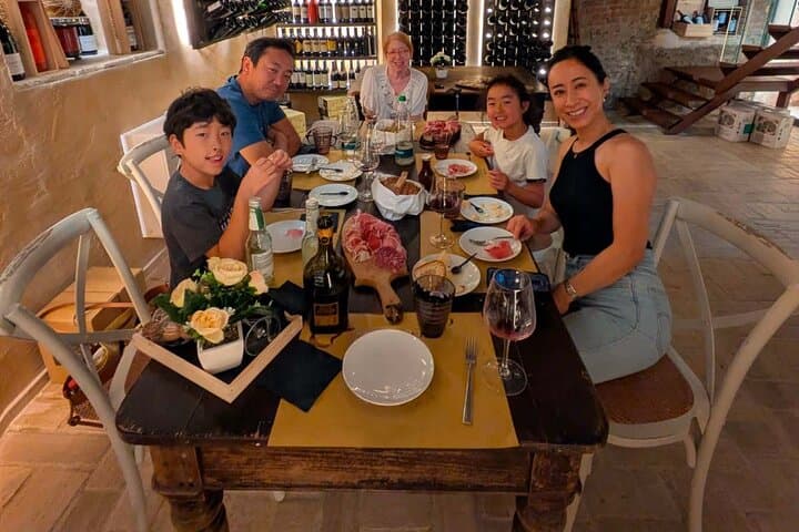 Lunch during our Parma food tour