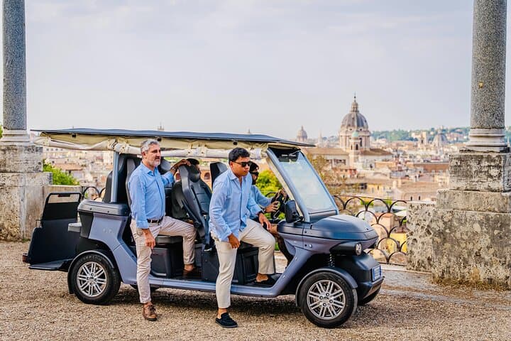 Private Golf Cart Tour of Rome with Wine Tasting & Hotel Pick-Up