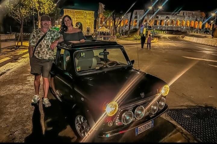 BEST NIGHT TOUR of Rome in Mini Cooper Classic Cabrio