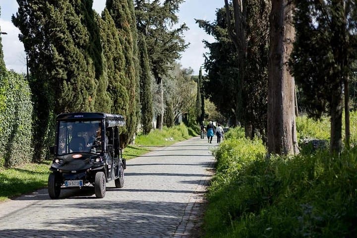 Ancient Appian Way & Catacombs Semi Private Golf Cart Tour
