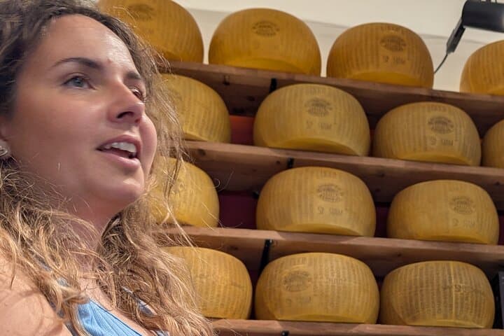 Around Parmesan wheels