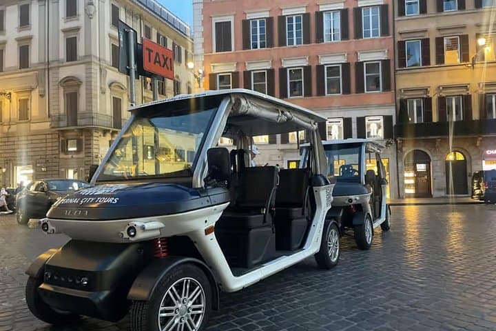 Rome After Dark by Golf Cart: Trevi Skip the Line Gelato & Supplì