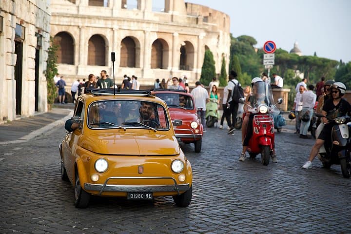 Fiat 500 Classic Tour of Rome with Photoshoot