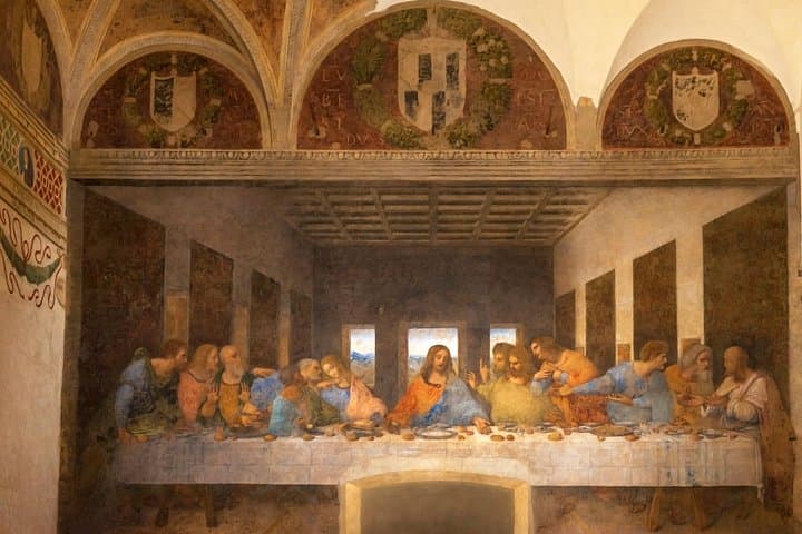 Last Supper English Guided Tour Ticket and Guidebook