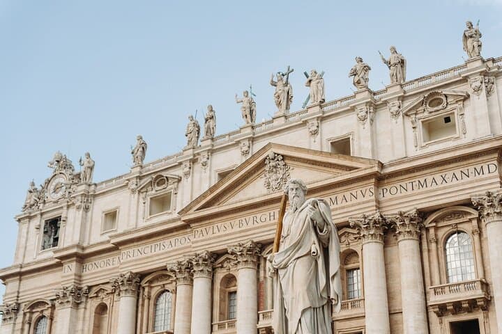 St. Peter’s Basilica Priority Access Tour with Dome & Crypt
