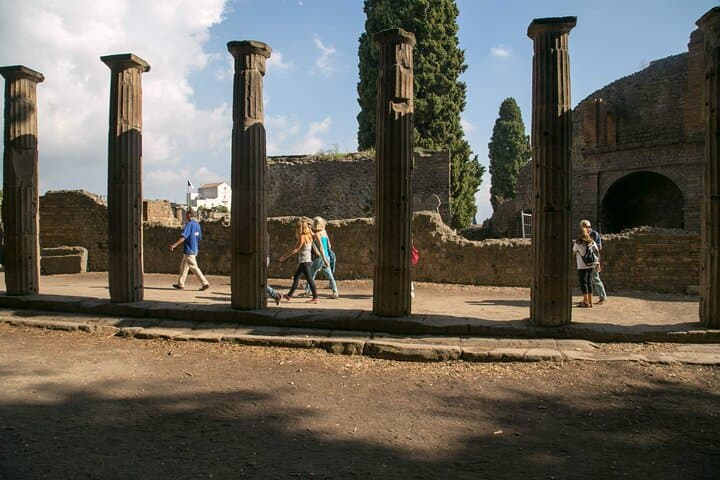 Listen to your guide as you walk along the cobbled streets and see the town's old buildings and structures