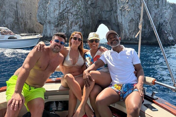 Capri 3 Hour Shared Boat Tour with Swimming and Snacks