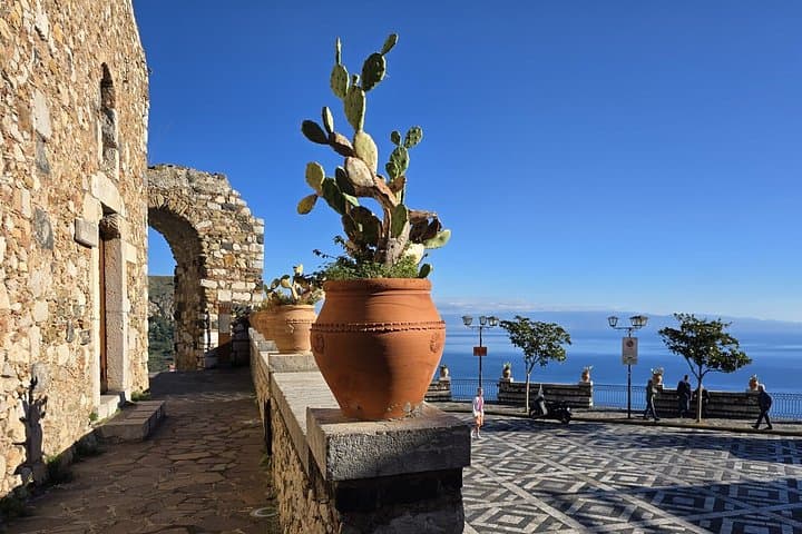 Sicilian Adventure Taormina and Castelmola Tour from Catania Port