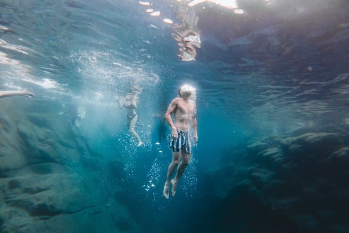Snorkeling in Caprera by rubber boat from the Archipelago of La Maddalena