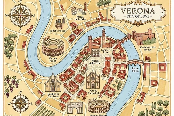 Verona Panoramic Golf Cart Express Tour