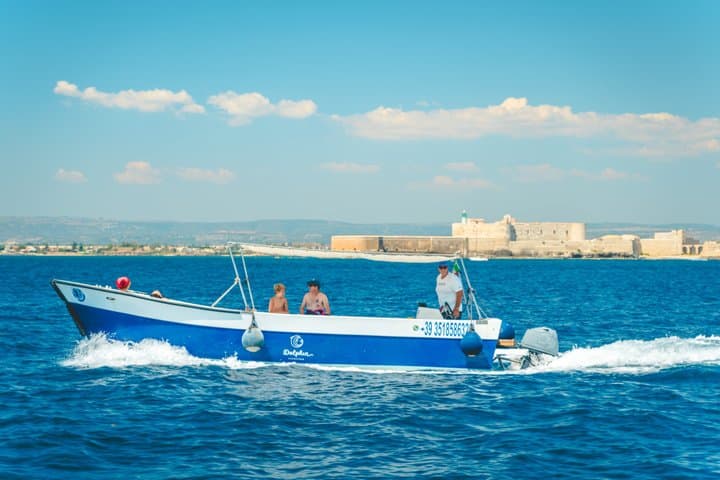 Syracuse Pillirina Island of ortigia and sea caves