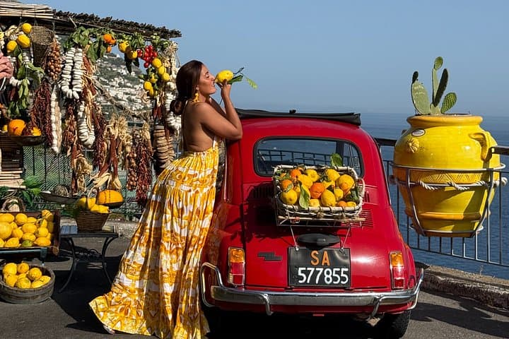 Photo tour with 500 vintage on the Amalfi Coast