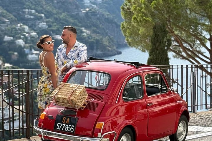 Photo tour with 500 vintage on the Amalfi Coast
