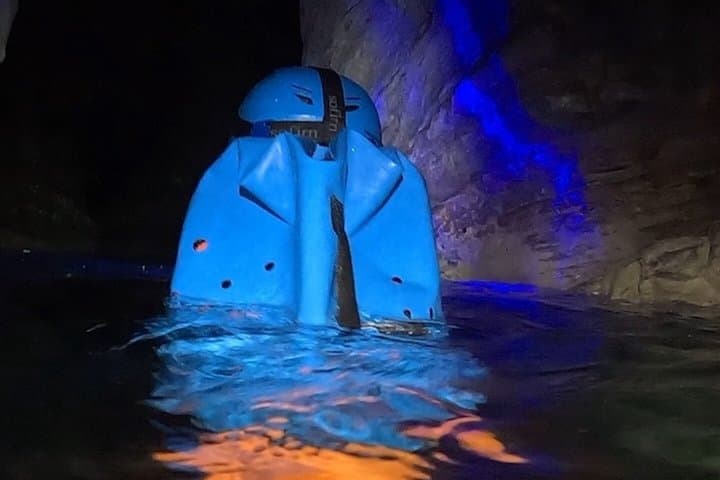 Night canyoning in the Dolomites