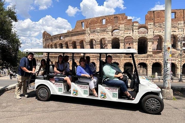 Rome Full Day Private Golf Cart Tour with Hotel Pickup 6 hours