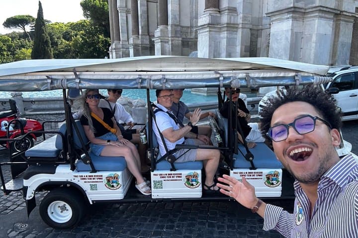 Rome Full Day Private Golf Cart Tour with Hotel Pickup 6 hours