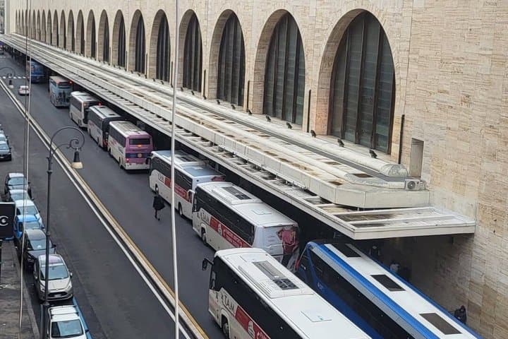 Fiumicino Airport FCO Bus to Rome Vatican and Termini Stops