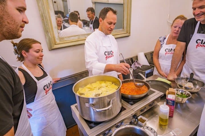 Tagliatelle, Ravioli & Tiramisu Cooking Class with Unlimited Wine
