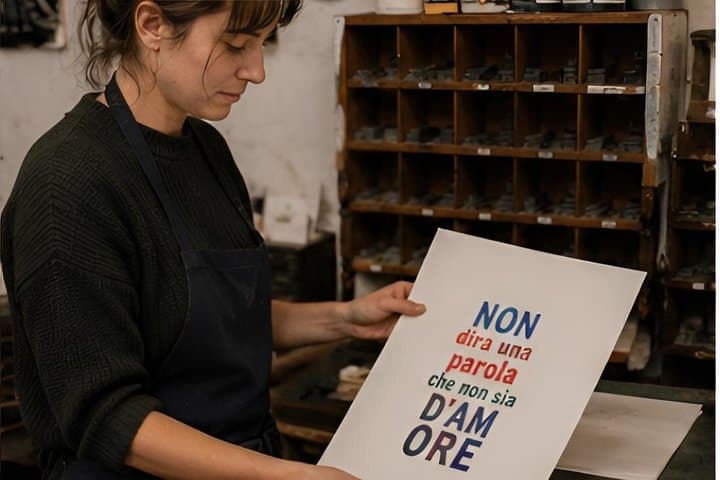 Print Workshop in Venice with Wooden Typography
